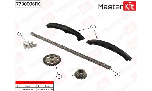 Комплект для замены цепи ГРМ MasterKit, арт. 77B0006FK