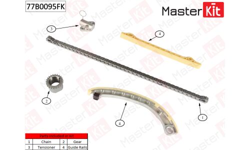 Комплект для замены цепи ГРМ MasterKit, арт. 77B0095FK