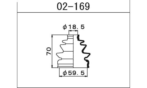 Пыльник привода Maruichi, арт. 02-169