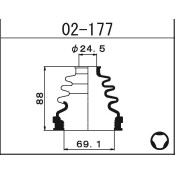 Пыльник ШРУСа Maruichi, внутренний, арт. 02-177