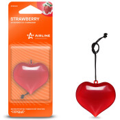 Ароматизатор подвесной Airline «Сердце» Strawberry (Клубника со сливками), полимерный, арт. AFSE001