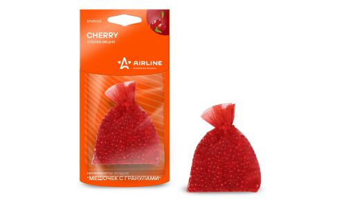 Ароматизатор подвесной Airline «Мешочек с гранулами» Cherry (Спелая вишня), полимерный, 20г, арт. AFME028