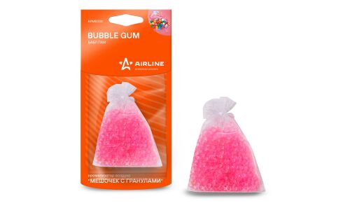 Ароматизатор подвесной Airline «Мешочек с гранулами» Bubble Gum (Бабл Гам), полимерный, 20г, арт. AFME030