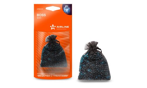 Ароматизатор подвесной Airline «Мешочек с гранулами» Boss (Босс), полимерный, 20г, арт. AFME033