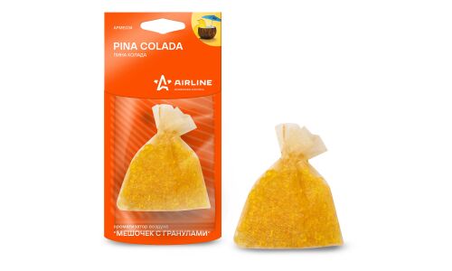 Ароматизатор подвесной Airline «Мешочек с гранулами» Pina Colada (Пина колада), полимерный, 20г, арт. AFME034