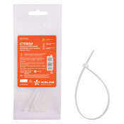 Хомут пластиковый (стяжка) Airline, 2.5x100мм, белый, комплект 10 шт, арт. ACT-N-01