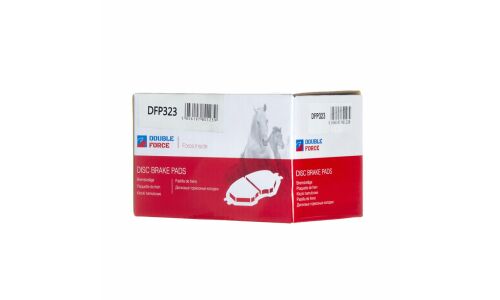 Колодки тормозные дисковые Double Force, передние, комплект на ось (4 шт), арт. DFP323