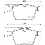 Колодки тормозные Brembo дисковые, арт. P50122