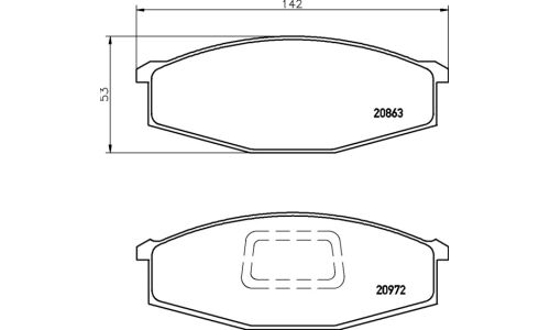 Колодки тормозные Nisshinbo дисковые, арт. NP2036