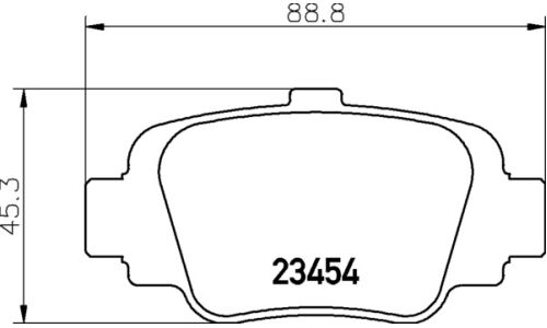 Колодки тормозные дисковые Nisshinbo, комплект на ось (4 шт), арт. NP2066