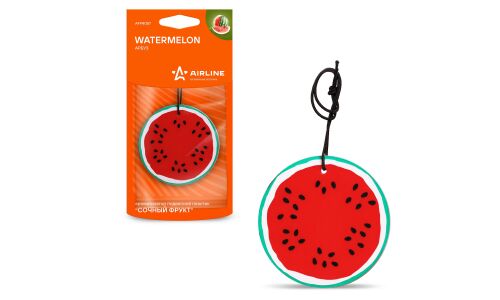 Ароматизатор подвесной Airline «Сочный фрукт» Watermelon (Арбуз), полимерный, арт. AFFR087