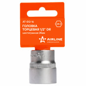 Головка торцевая Airline, короткая, 6-гранная, под квадрат 1/2
