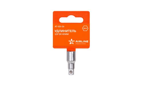 Удлинитель торцевых головок Airline, под квадрат 3/8", длина 40мм, арт. AT-EB-06