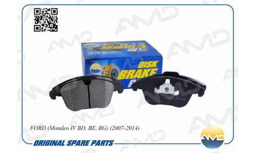 Колодки тормозные дисковые AMD, передние, комплект на ось (4 шт), арт. AMD.BF426