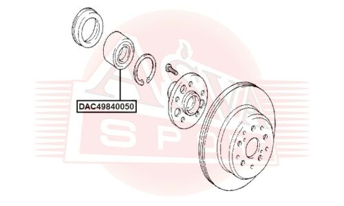 Подшипник ступицы колеса Asva, арт. DAC49840050