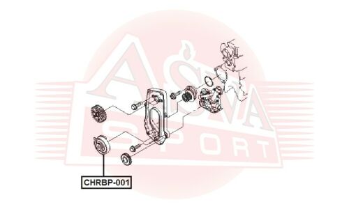 Ролик ремня ГРМ Asva, натяжной, арт. CHRBP-001
