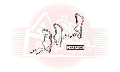 Ролик ремня ГРМ Asva, натяжной, арт. CHRBP-003