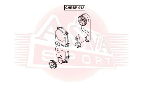 Ролик натяжной ремня ГРМ Asva, арт. CHRBP-012