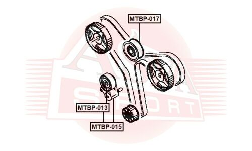 Ролик ремня ГРМ Asva, арт. MTBP-017