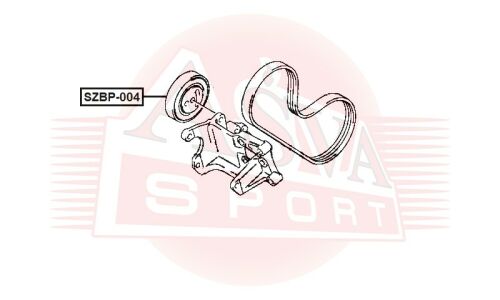 Ролик натяжной навесного оборудования Asva, арт. SZBP-004