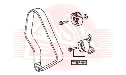 Ролик ремня ГРМ Asva, арт. TYBP-001