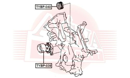 Ролик навесного оборудования Asva натяжной, арт. TYBP-039