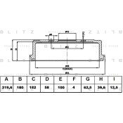 Барабан тормозной Blitz, арт. BT0102