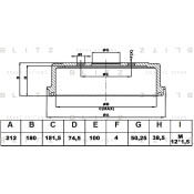 Барабан тормозной | зад Blitz, арт. BT0108