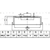 Барабан тормозной | зад Blitz, арт. BT0120