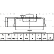 Барабан тормозной Blitz, арт. BT0121