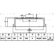 Барабан тормозной | зад Blitz, арт. BT0127