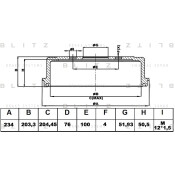 Барабан тормозной | зад Blitz, арт. BT0134