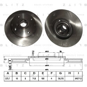 Диск тормозной Blitz, задний, арт. BS0114