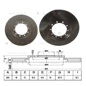 Диск тормозной Blitz, задний, арт. BS0262