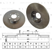 Диск тормозной Blitz, передний, арт. BS0128