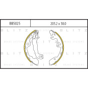 Колодки тормозные барабанные Blitz, комплект на ось (4 шт), арт. BB5025