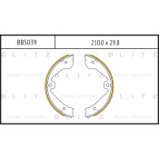 Колодки тормозные барабанные Blitz, комплект на ось (4 шт), арт. BB5039