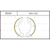 Колодки тормозные барабанные Blitz, комплект на ось (4 шт), арт. BB5040