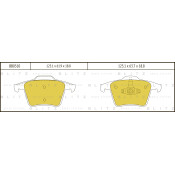 Колодки тормозные дисковые Blitz, передние, комплект на ось (4 шт), арт. BB0310