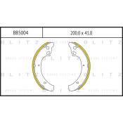Колодки тормозные барабанные Blitz, комплект на ось (4 шт), арт. BB5004