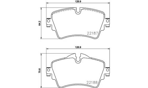 Колодки тормозные Brembo дисковые, арт. P06092