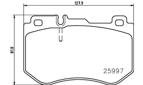 Колодки тормозные дисковые Brembo, комплект на ось (4 шт), арт. P50123