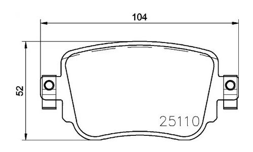 Колодки тормозные Brembo дисковые, арт. P85140