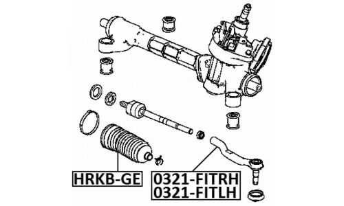 Наконечник Febest рулевой тяги, арт. 0321-FITRH