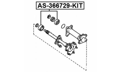 Подшипник привода Febest опорный, арт. AS-366729-KIT