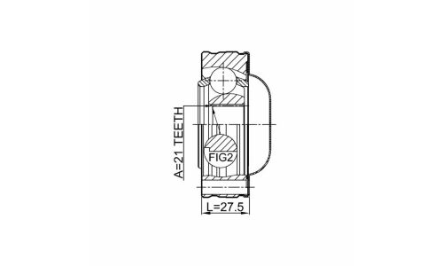 Шрус карданного вала 21x74 Febest, арт. 0711-JB420SHA