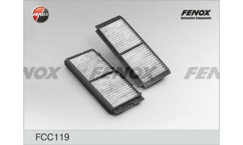 Фильтр салонный Fenox, угольный, комплект 2шт, арт. FCC119