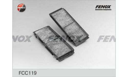 Фильтр салонный Fenox, угольный, комплект 2шт, арт. FCC119
