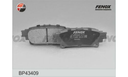 Колодки тормозные дисковые Fenox задние, комплект на ось (4 шт), арт. BP43409