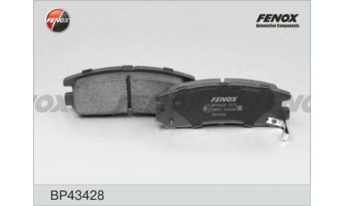 Колодки тормозные дисковые Fenox, задние, комплект на ось (4 шт), арт. BP43428